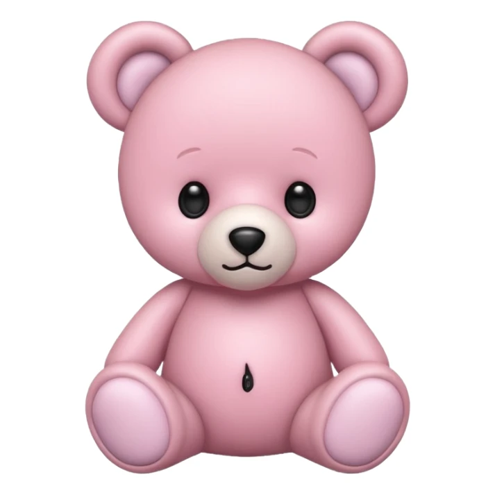 Baby pink bear sticker