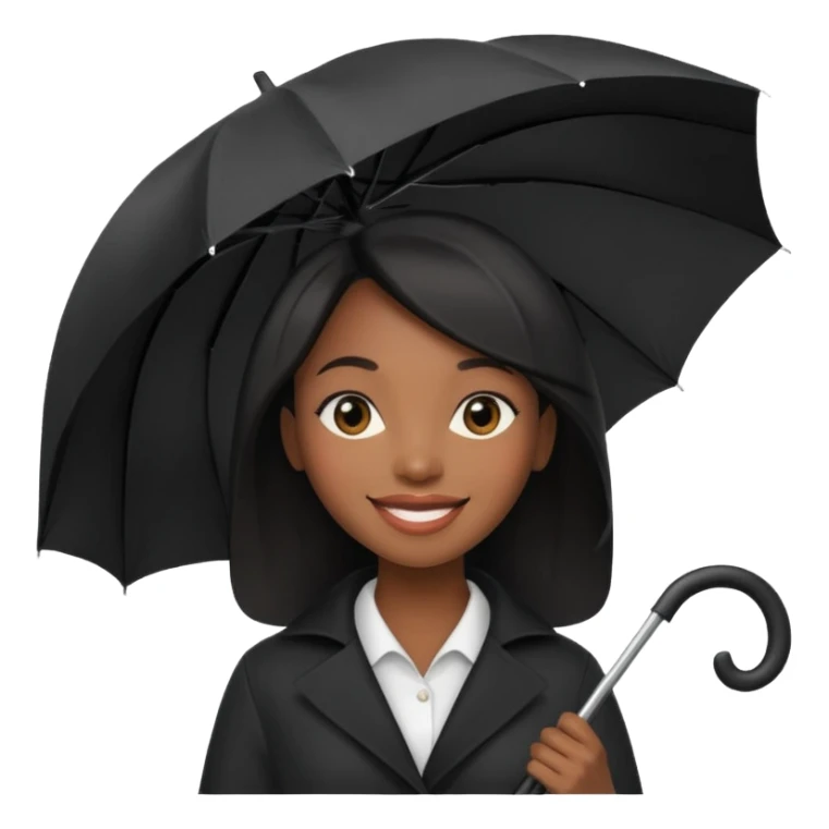 HOLDİNG UMBRELLA BLACK WOMAN sticker