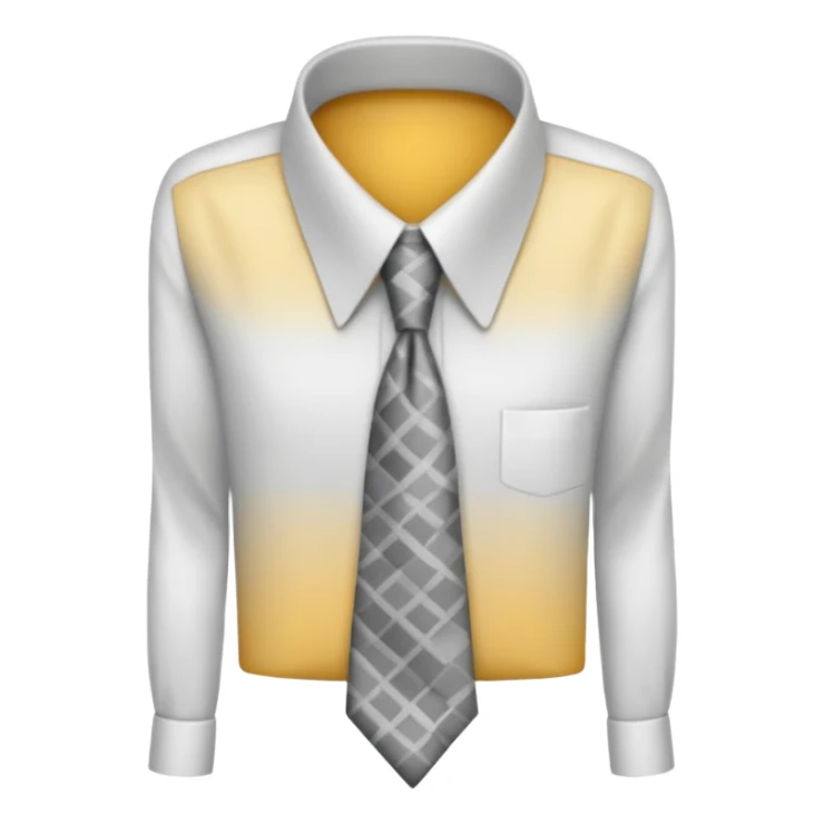 white shirt & grey tie (without face, just clothes, zoomed. in) sticker