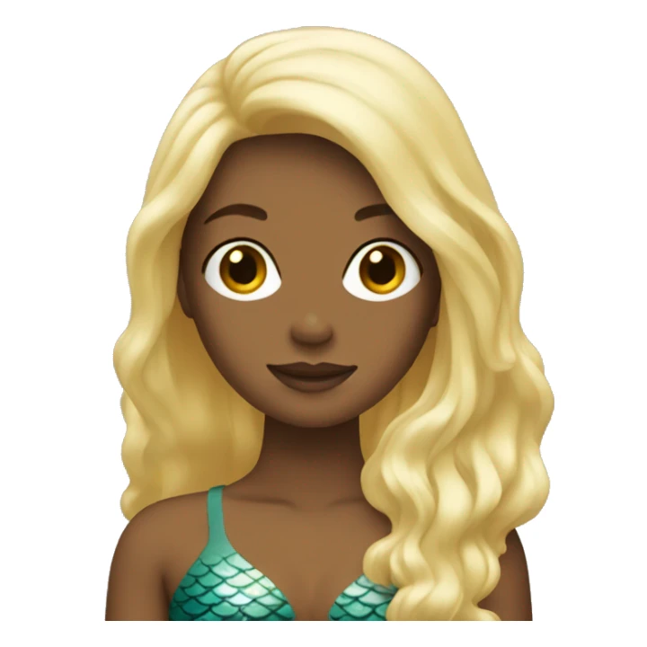 Mermaid with blonde hair  sticker