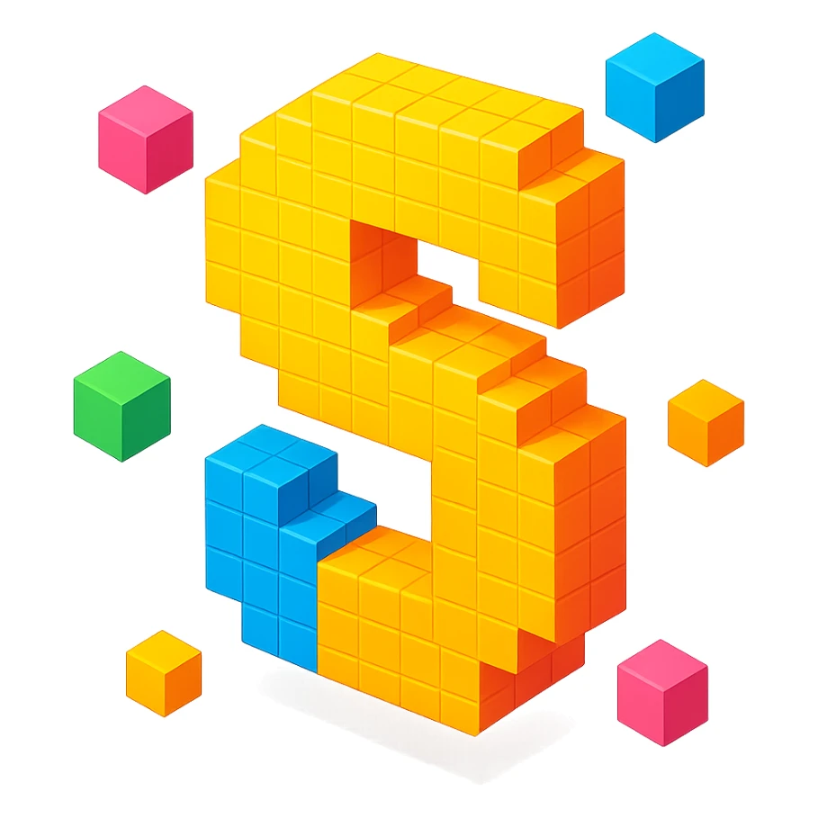 generate logo for my ai company that contains "s" letter sticker