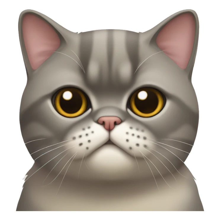 exotic-shorthair cat,half body sticker