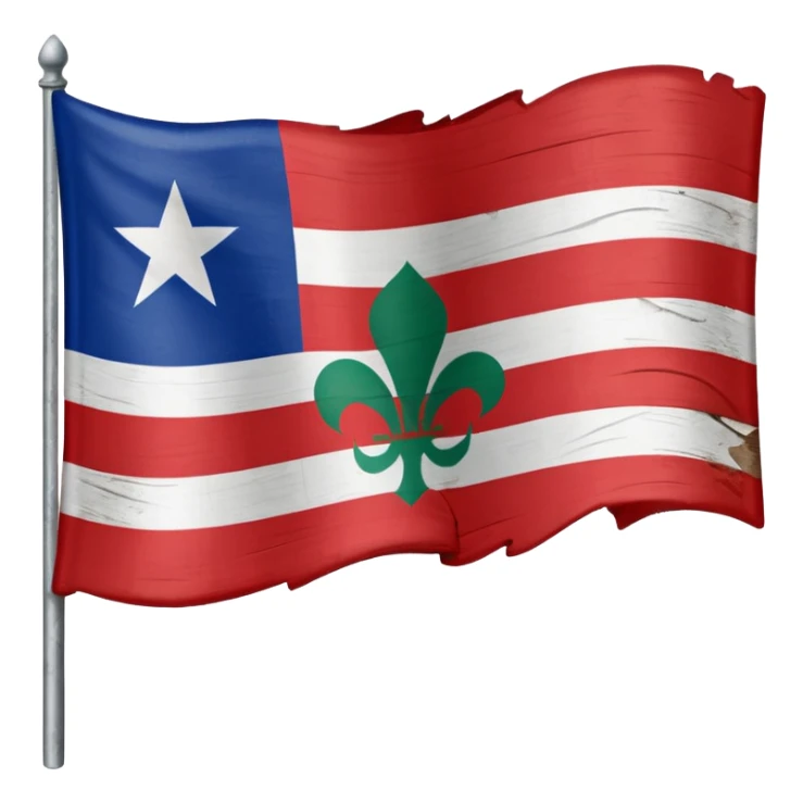 black foot flag (French Algerian) sticker