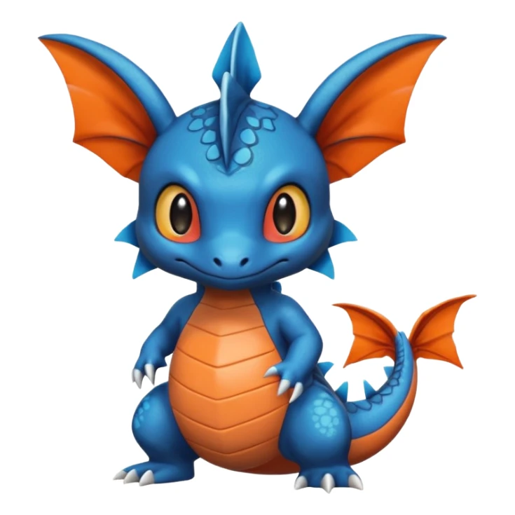 Cute Swampert-Salandit-Mudkip-Digimon-Fakémon-dragon sticker