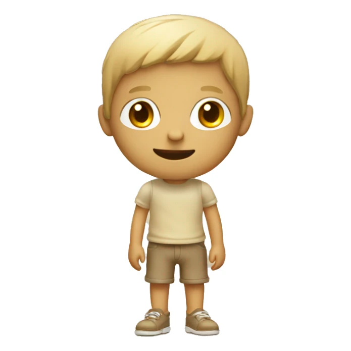 Kids toy beige colours  sticker