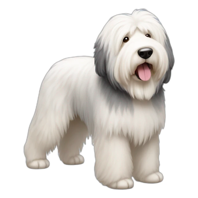 Dog old english sheepdog full-height sticker