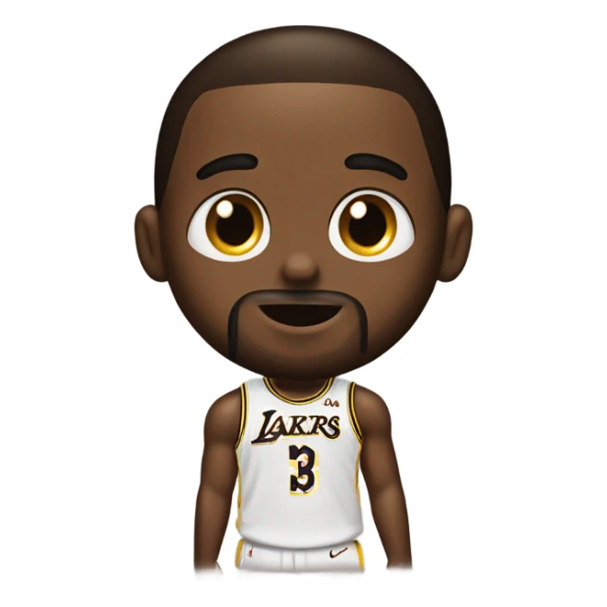 LeBron with white sugar on his nose  sticker