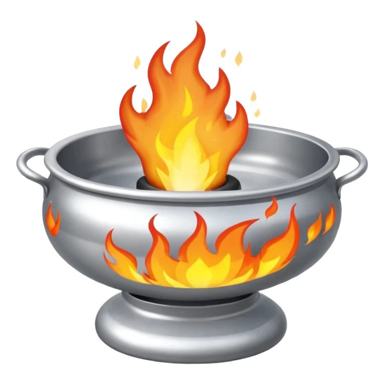can you make a silver fire basin with a fire coming out of the top sticker