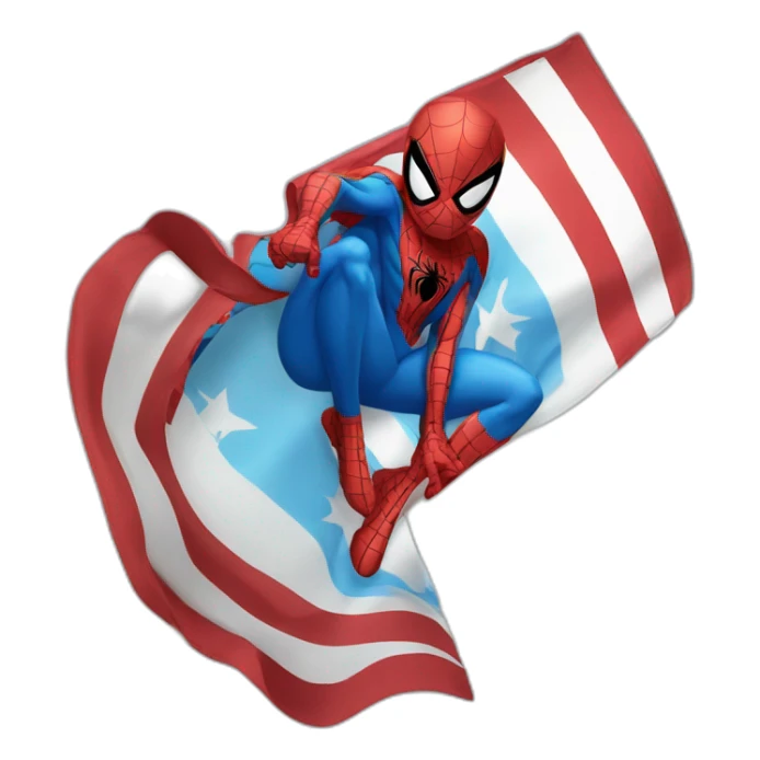Spider-man con bandera Argentina sticker