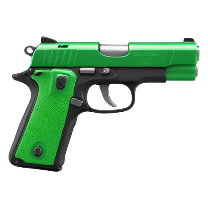 green gun  sticker