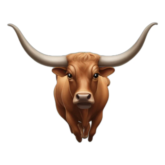 BRINDLE  BULL LONGHORNS WIDE HORNS sticker