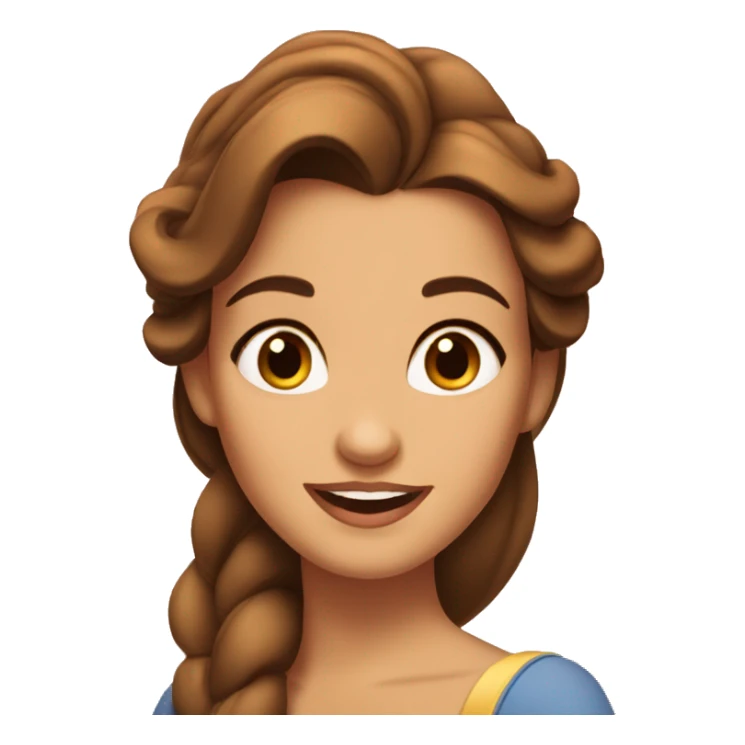 Belle from beauty and the beast sticker