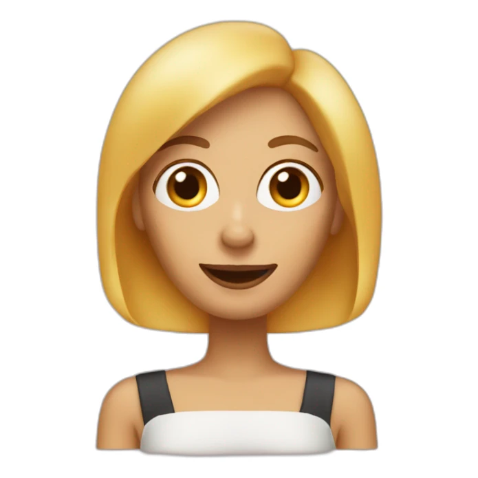 blonde woman hotdog sticker