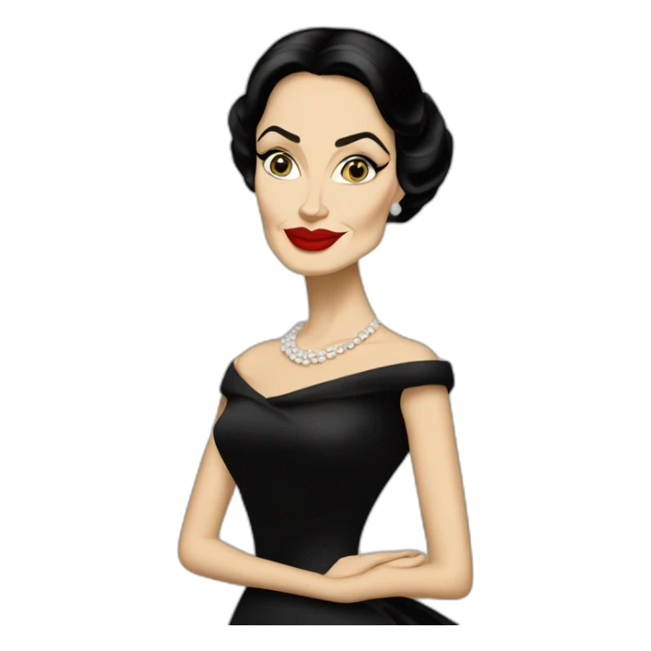 Angelina Jolie as Maria Callas sticker