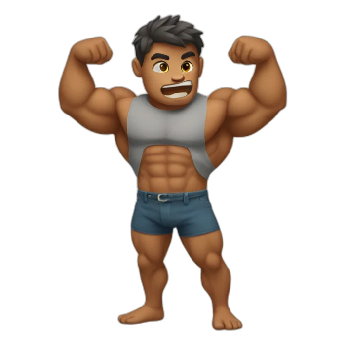 Muscular hink sticker