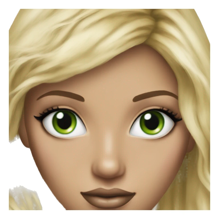 Realistic victoria secret model blonde green eyes  sticker