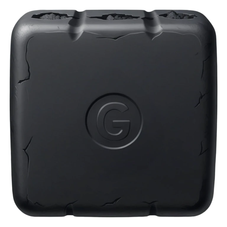 Coal briquette, a compressed block of coal dust used as fuel sticker