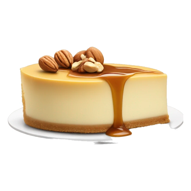 Peace of Cheesecake with nuts and caramel  sticker