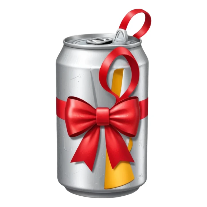 Diet coke with bow sticker