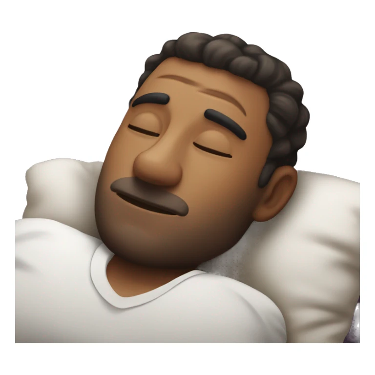 Very attractive  man sleeping on worlds most plush and nice pillow   sticker