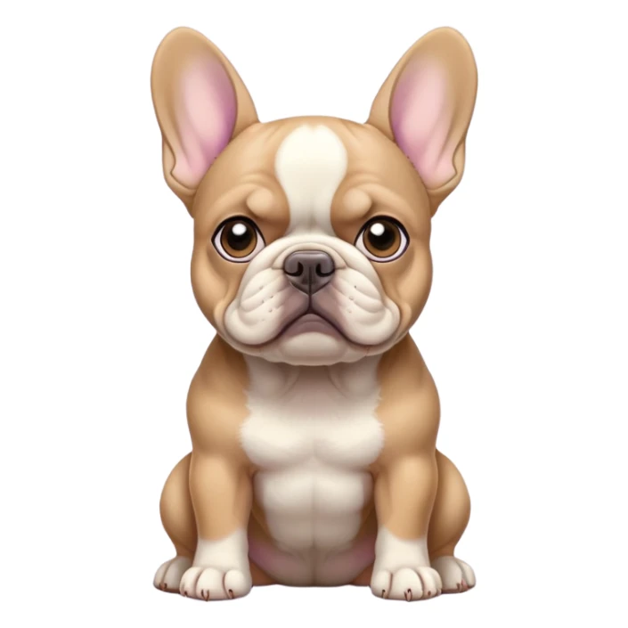 Lilac and tan French bulldog sticker