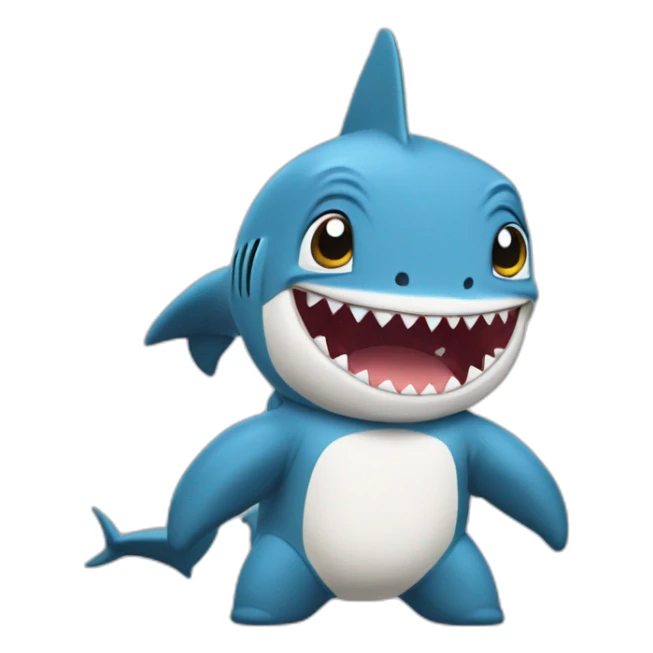 cute Jeff the baby land shark marvel sticker