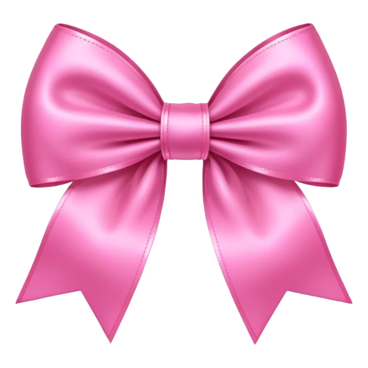 Pink bow sticker