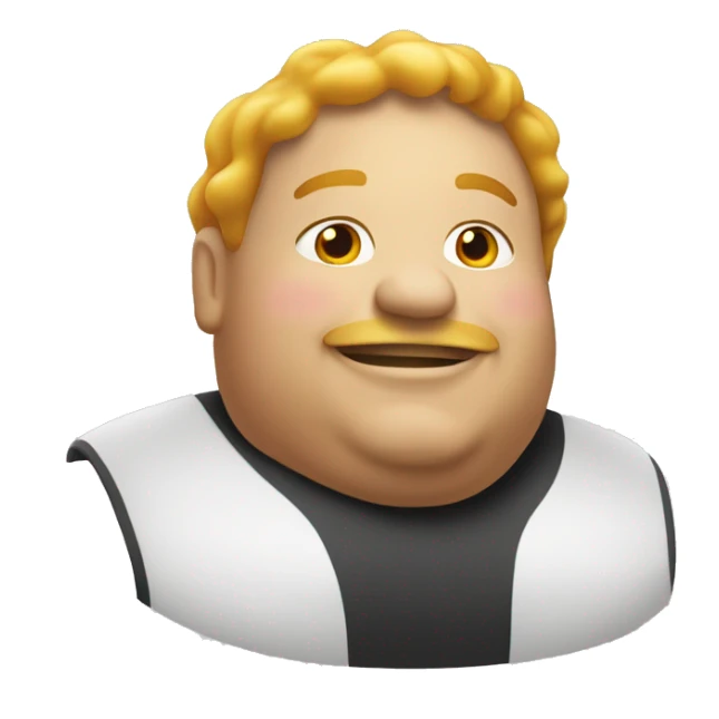 Fat person at McDonald’s  sticker