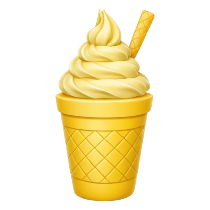 Dole whip in a yellow cup sticker