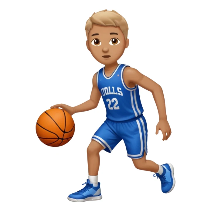A person who plays basketball sticker