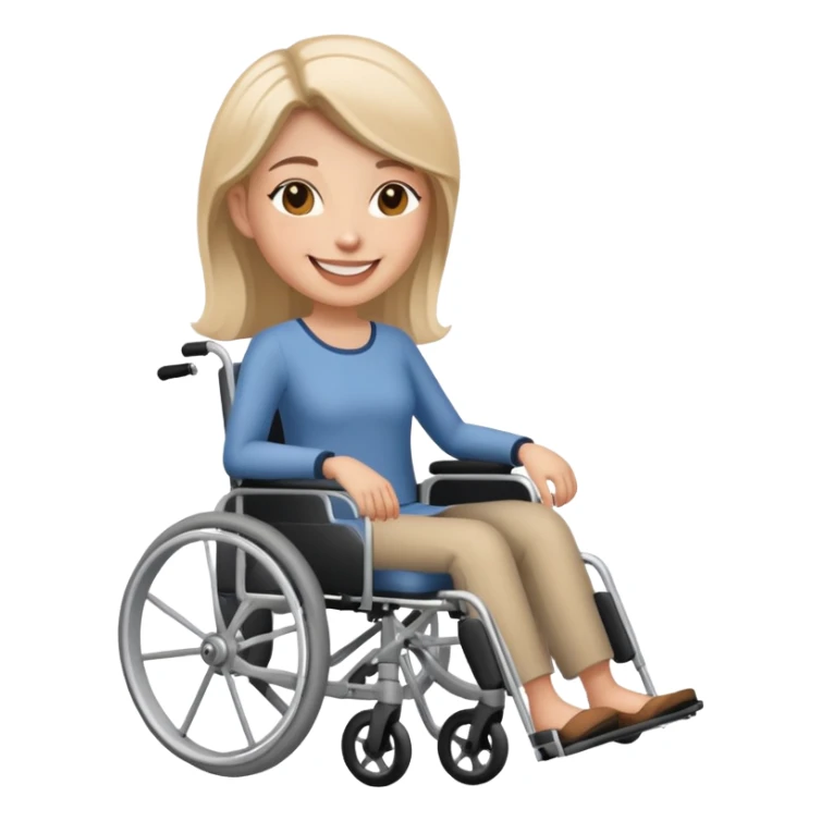 woman in wheelchair sticker