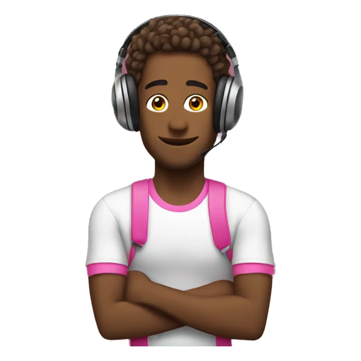 Giro listening to music sticker