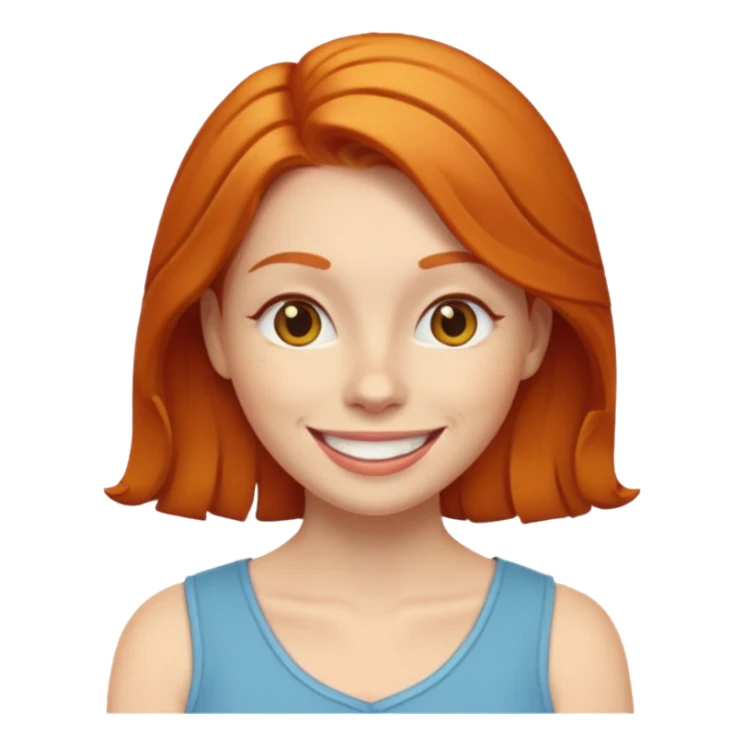 i would like a gingerwoman emoji sticker