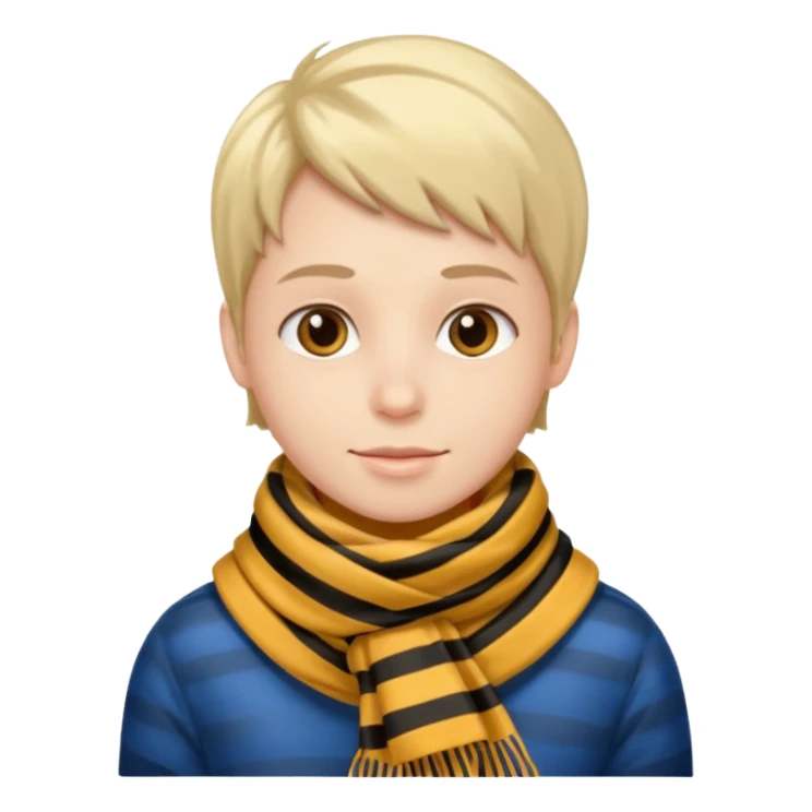 Character with striped Scarf sticker