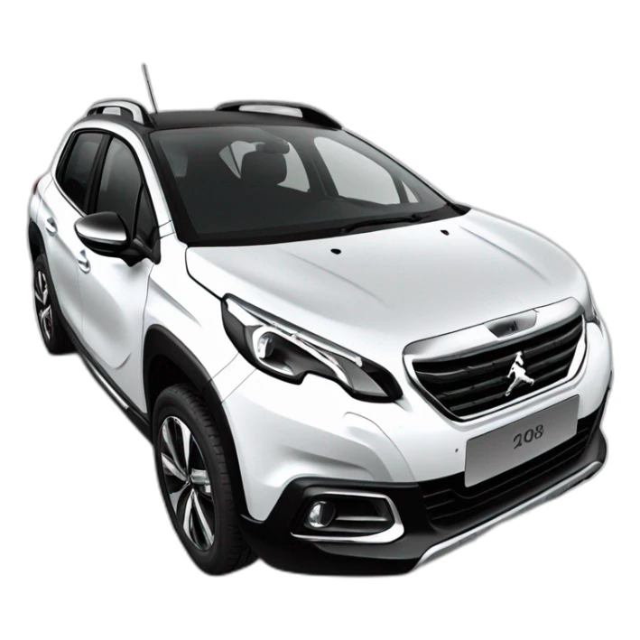Peugeot 2008 White sport sticker