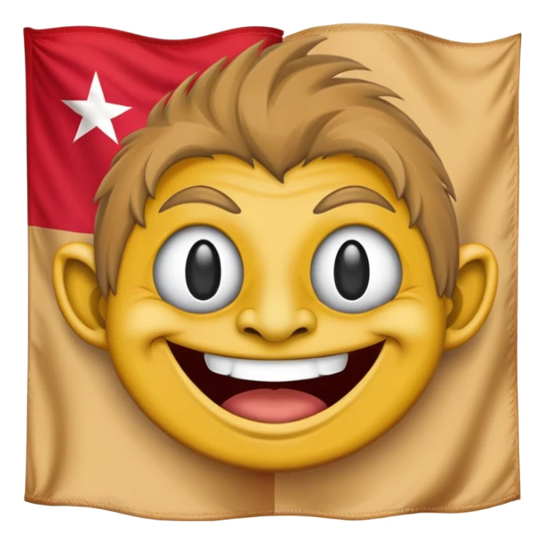 troll face emoji with Balochistan Nationalist Flag design sticker