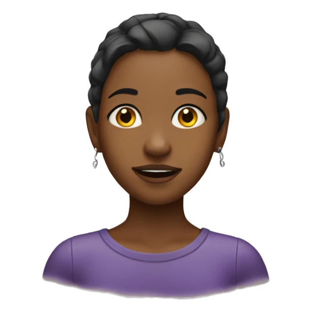 Girl with gauged ears sticker