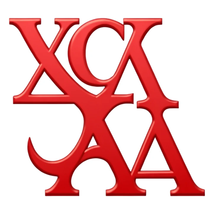 chi sigma alpha in red in white letters sticker