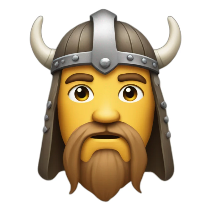 Sad Viking on social media sticker