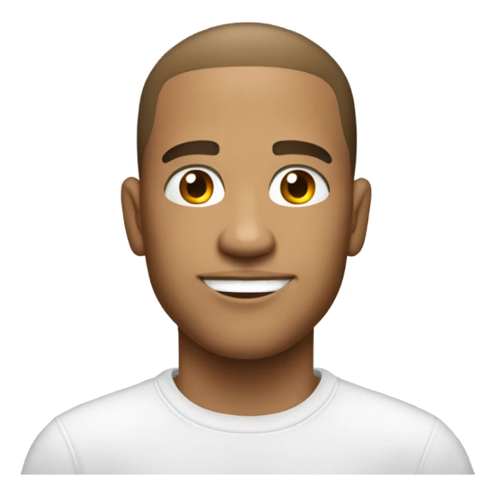 Young and good looking light skinned man wearing a white collared t shirt sticker