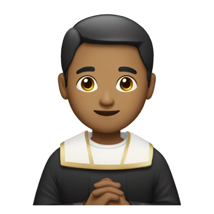 A male personne wearing prayer dress ( a priest) sticker