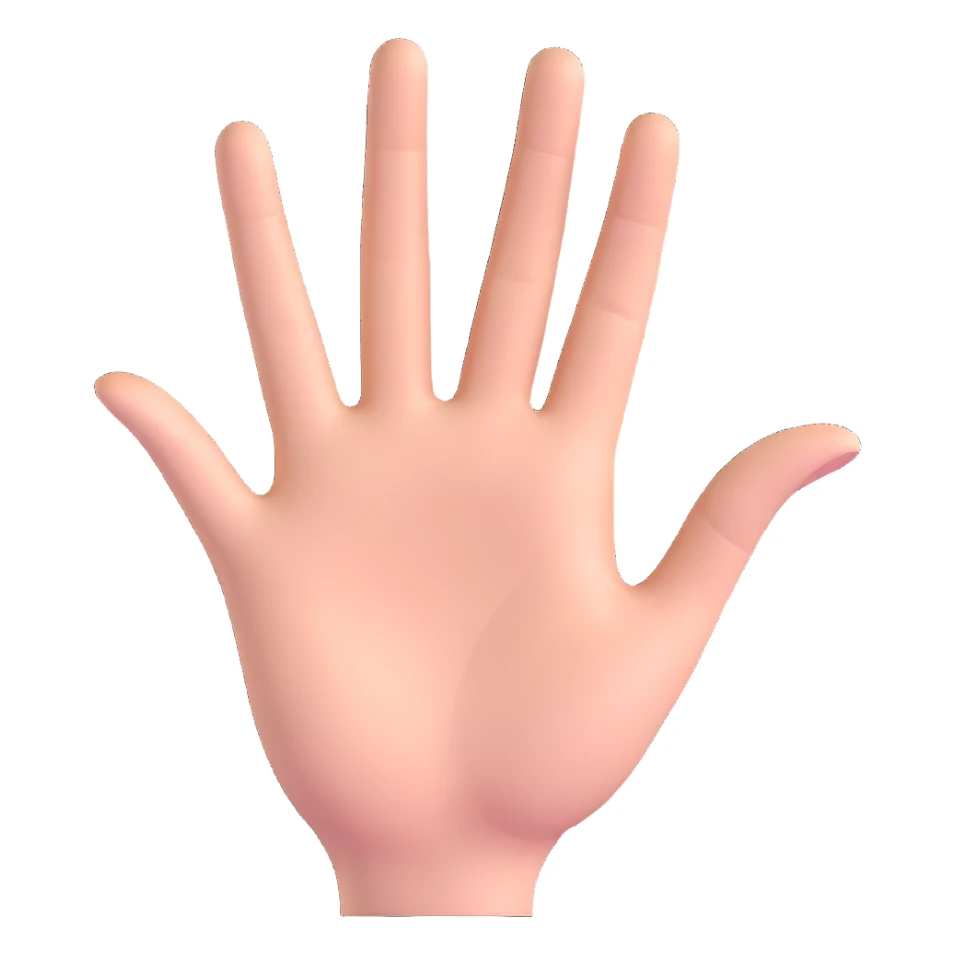 hand making the 'OK' gesture, white skin tone sticker