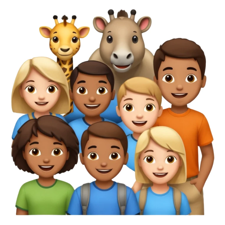 Zoo, childern. sticker