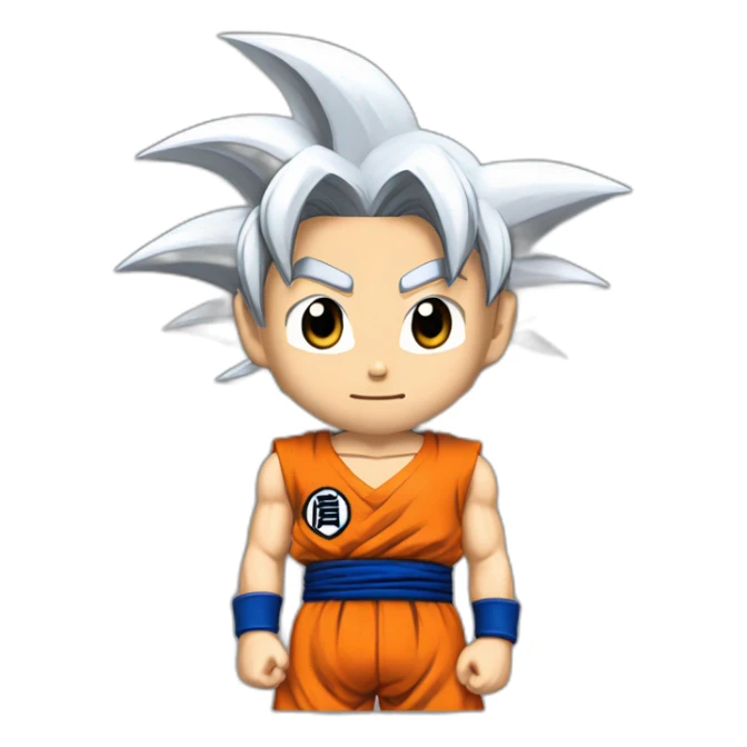 goku con los brazos cruzados sticker