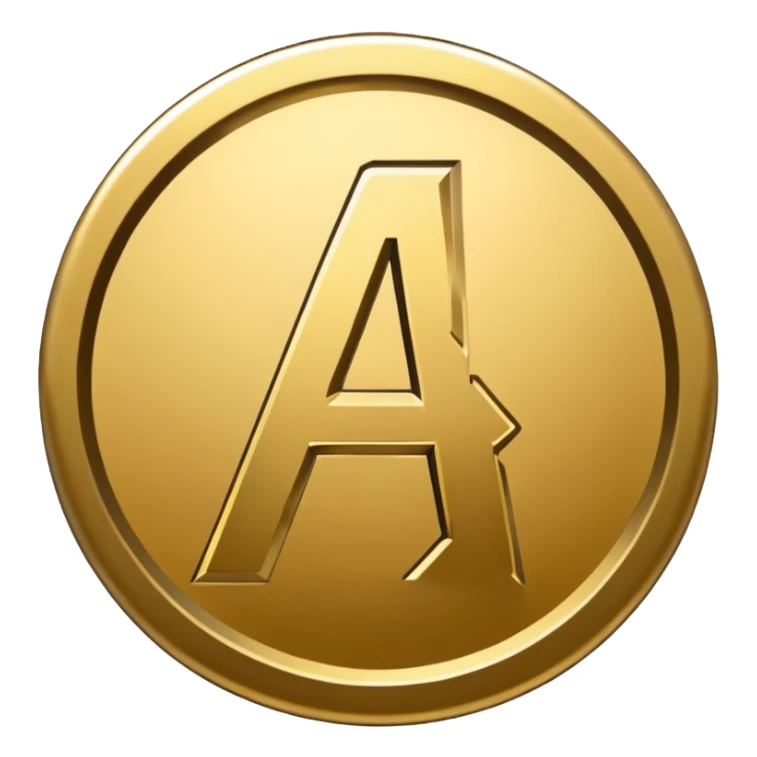 avengers logo gold color with transparent background sticker