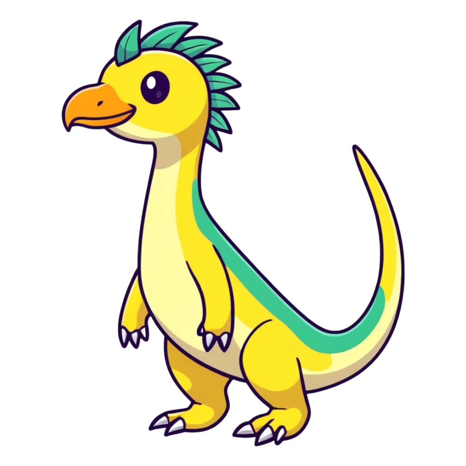 Tropical Exotic Fakémon-fantasy-creature, full body sticker