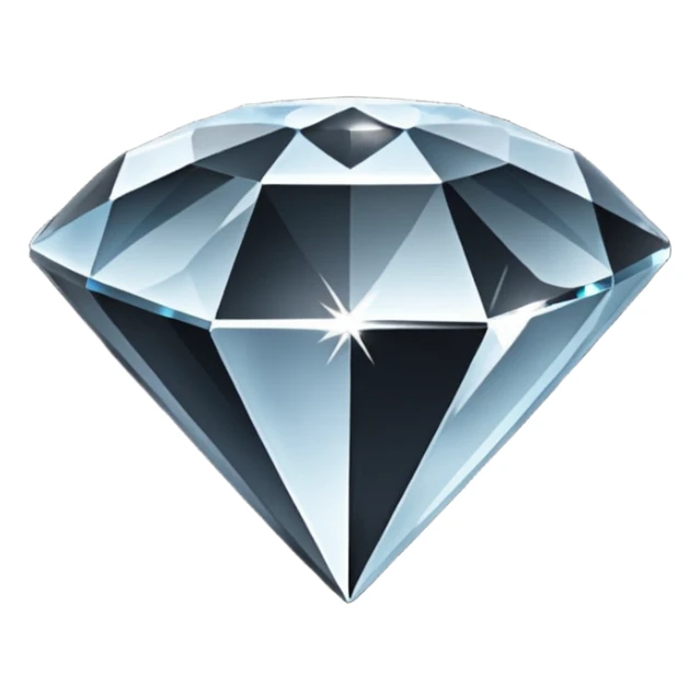 Un Emoji diamant Noir sticker