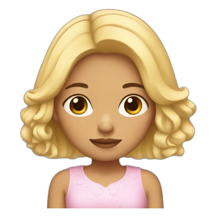 Mexican girl with blonde hair sticker