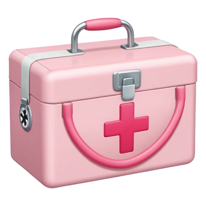 Pastel Pink medical box sticker