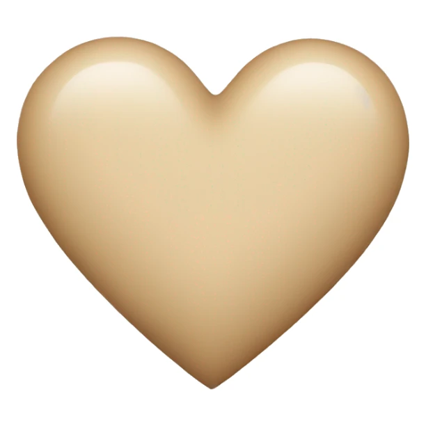 Beige Heart sticker
